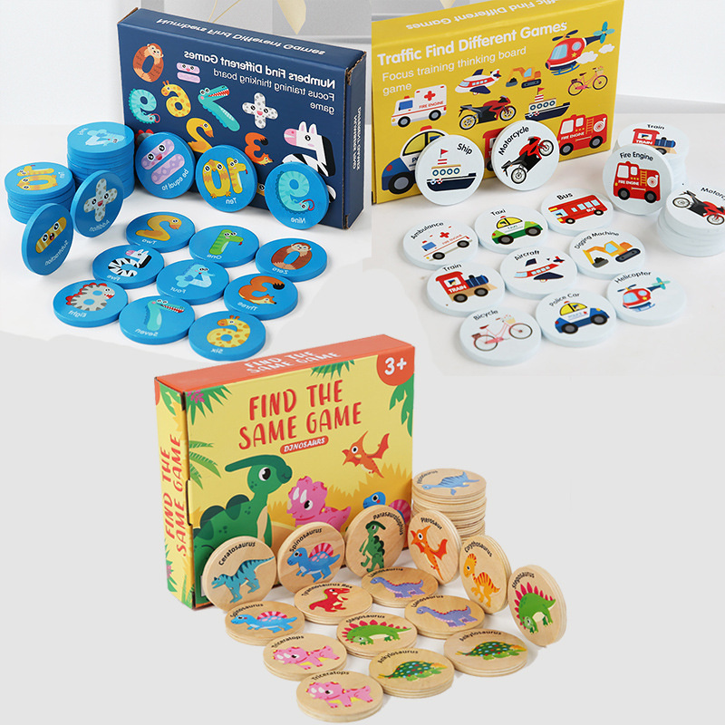 Kids Nature Education - Gioco di Memoria in Legno Educativo
