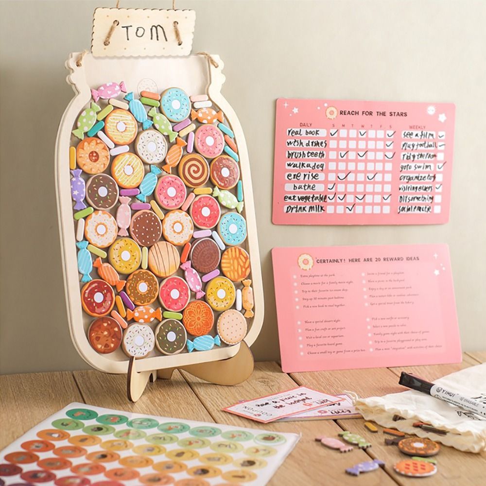 Kids Education Charts - Con Stelle o Ciambelle, Bottiglia di
