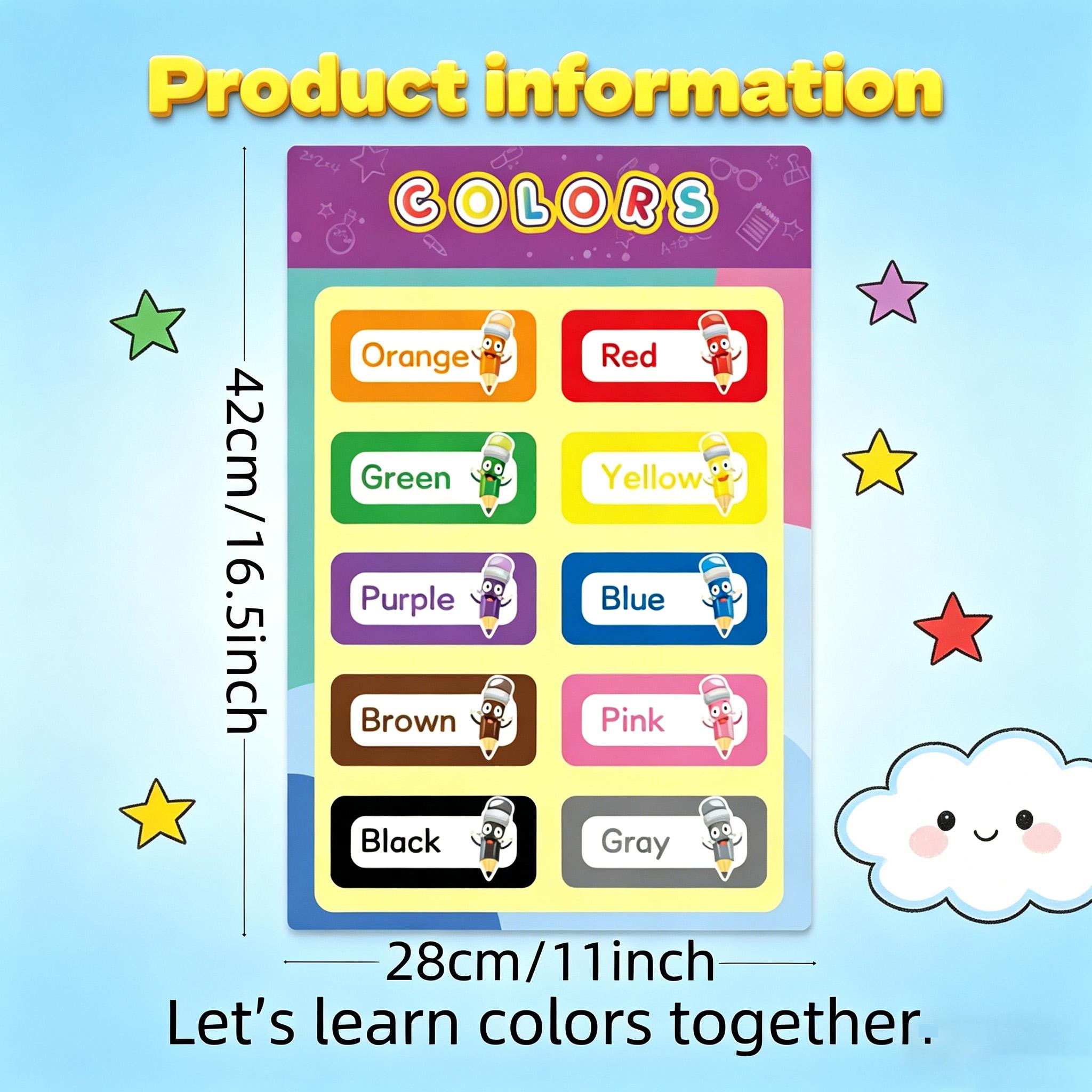 16 poster educativi per bambin - Kids Education Charts recensione e prezzo