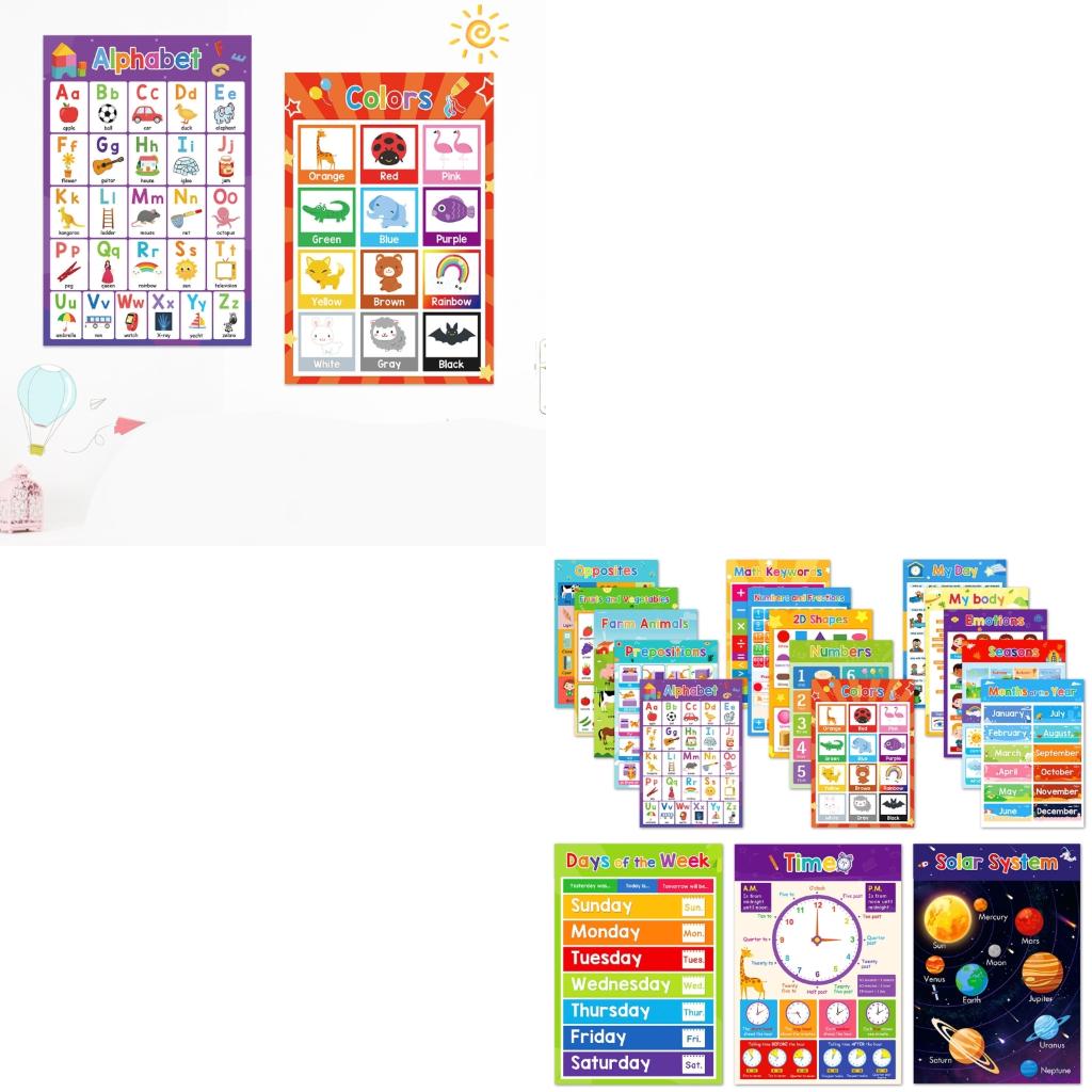 Grafici colorati per l'apprend - Kids Education Charts recensione e prezzo
