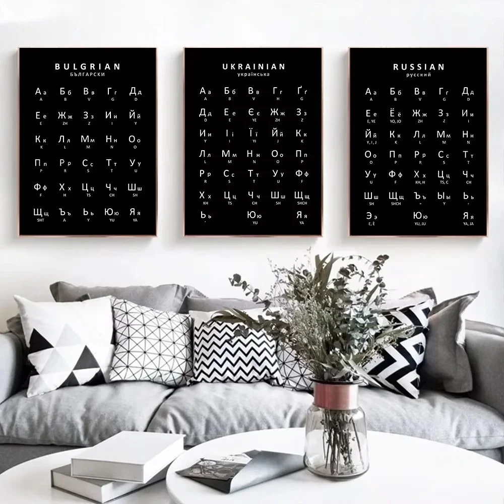 Poster dell'alfabeto russo, uc - Kids Education Charts recensione e prezzo